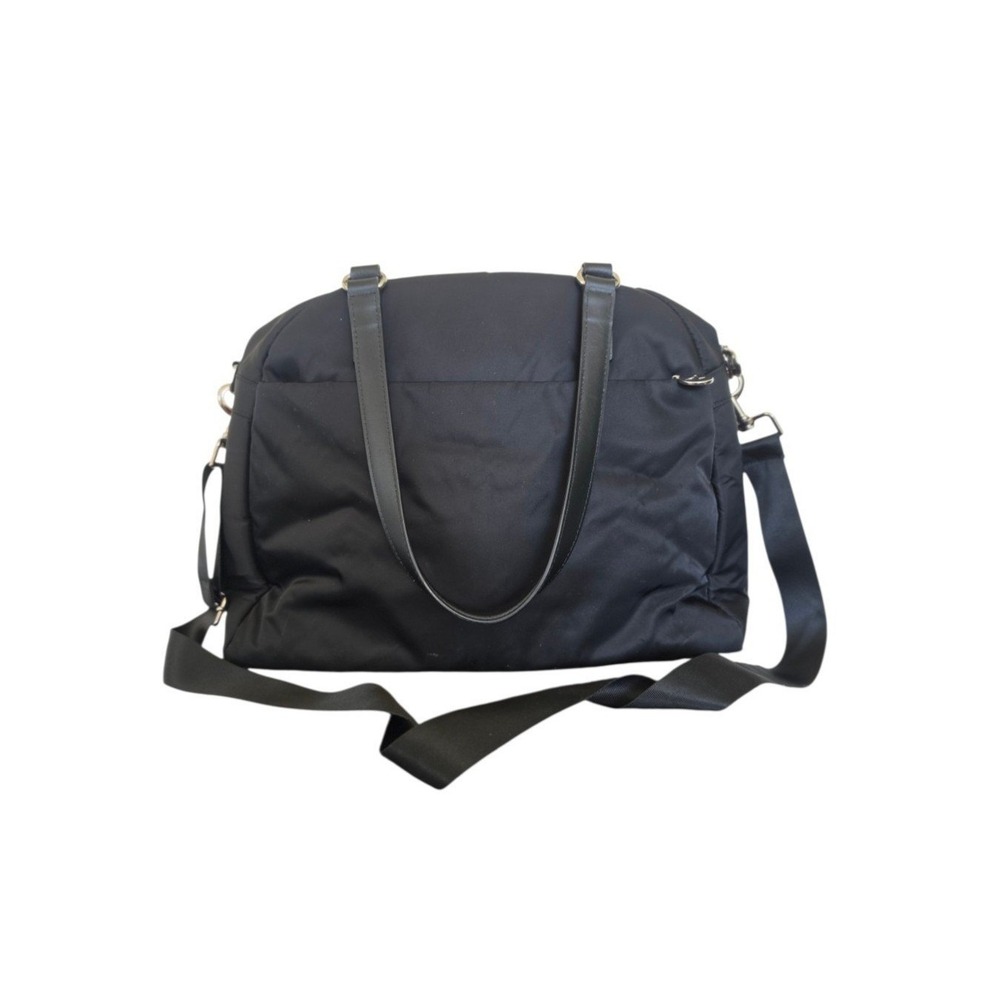 Lo&Sons O.G. Laptop Leather Nylon Silver Hardware Lavander Interior Tote Bag